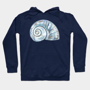 Blue seashell Hoodie